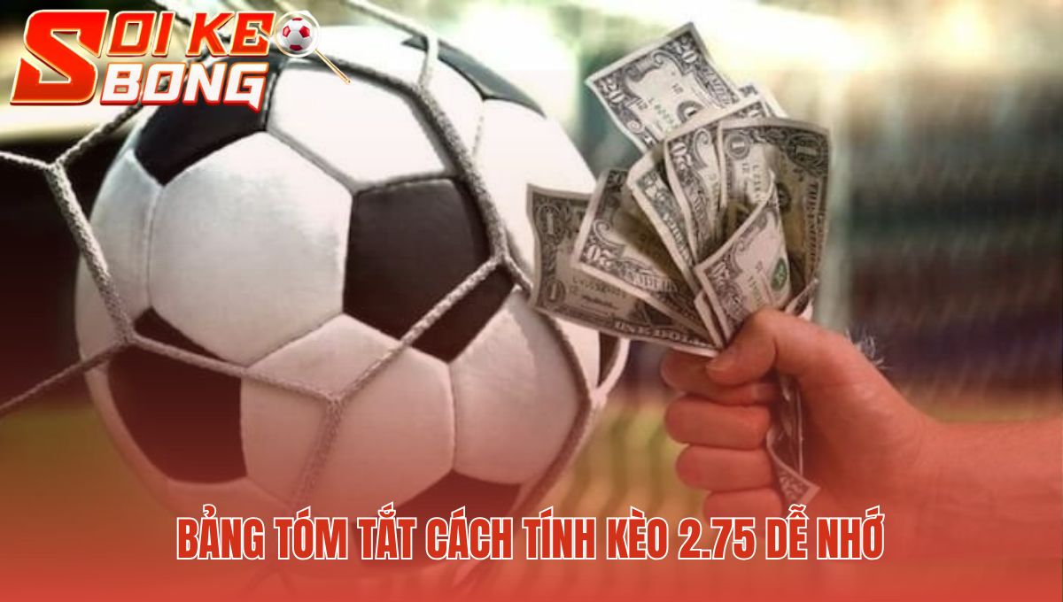 Kèo Tài Xỉu 2 3/4 Là Gì? Cùng Soi Kèo Bóng Tìm Hiểu 2 Bảng tóm tắt giúp xác định nhanh kết quả thắng thua nửa tiền