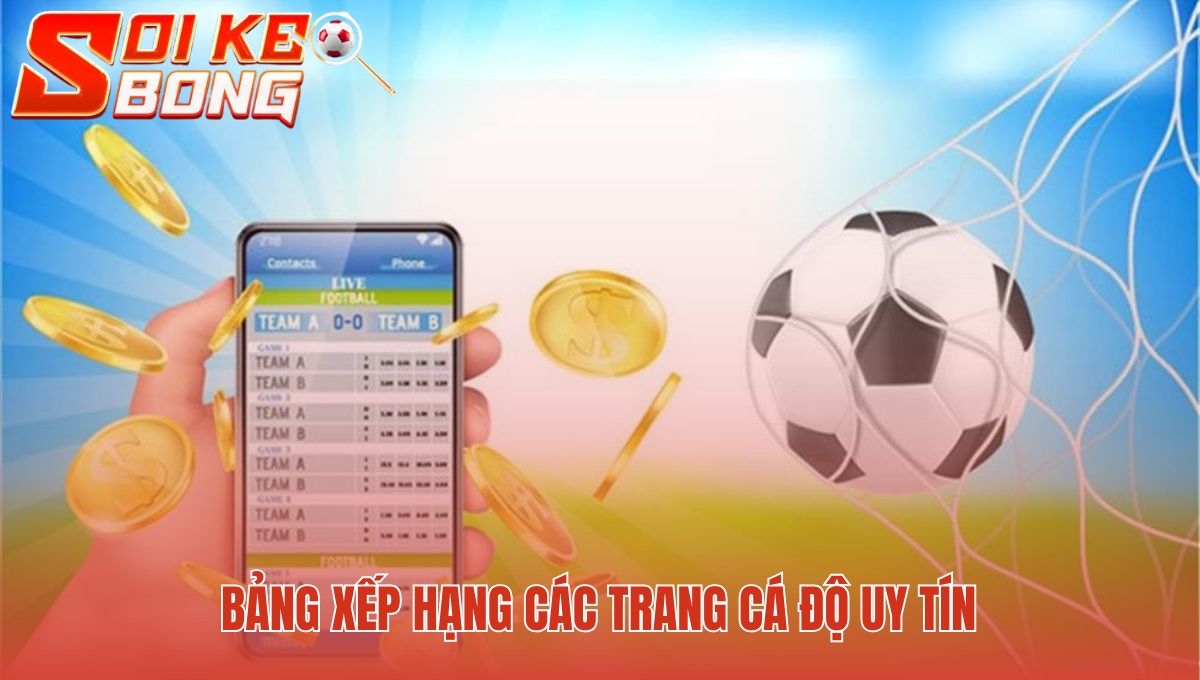 Bảng xếp hạng top web cá cược bóng đá qua mạng uy tín nhất