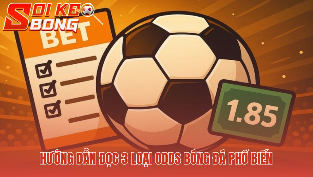 Xem Kèo Cá Cược Bóng Đá - Phân Tích Biến Động Odds | Soi Kèo 1 Ba loại odds phổ biến là nền tảng phân tích kèo cược