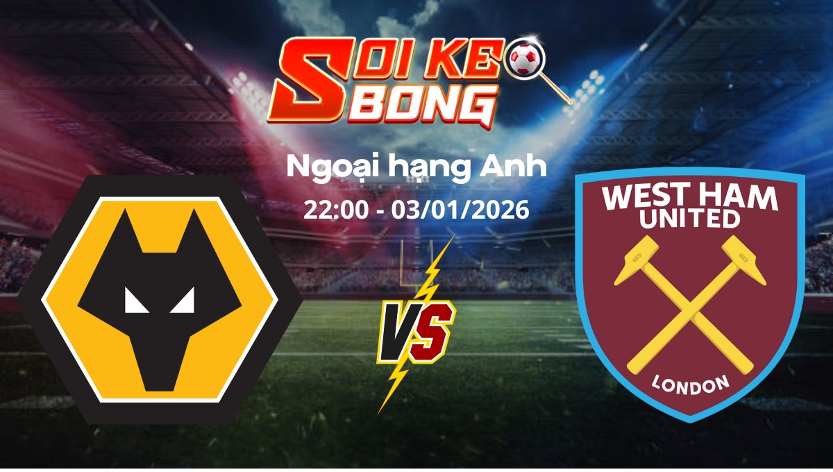 Soi kèo Wolves vs West Ham