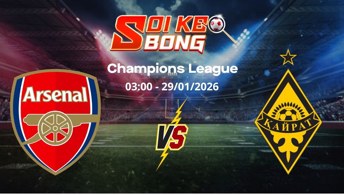 Soi kèo Arsenal vs Kairat