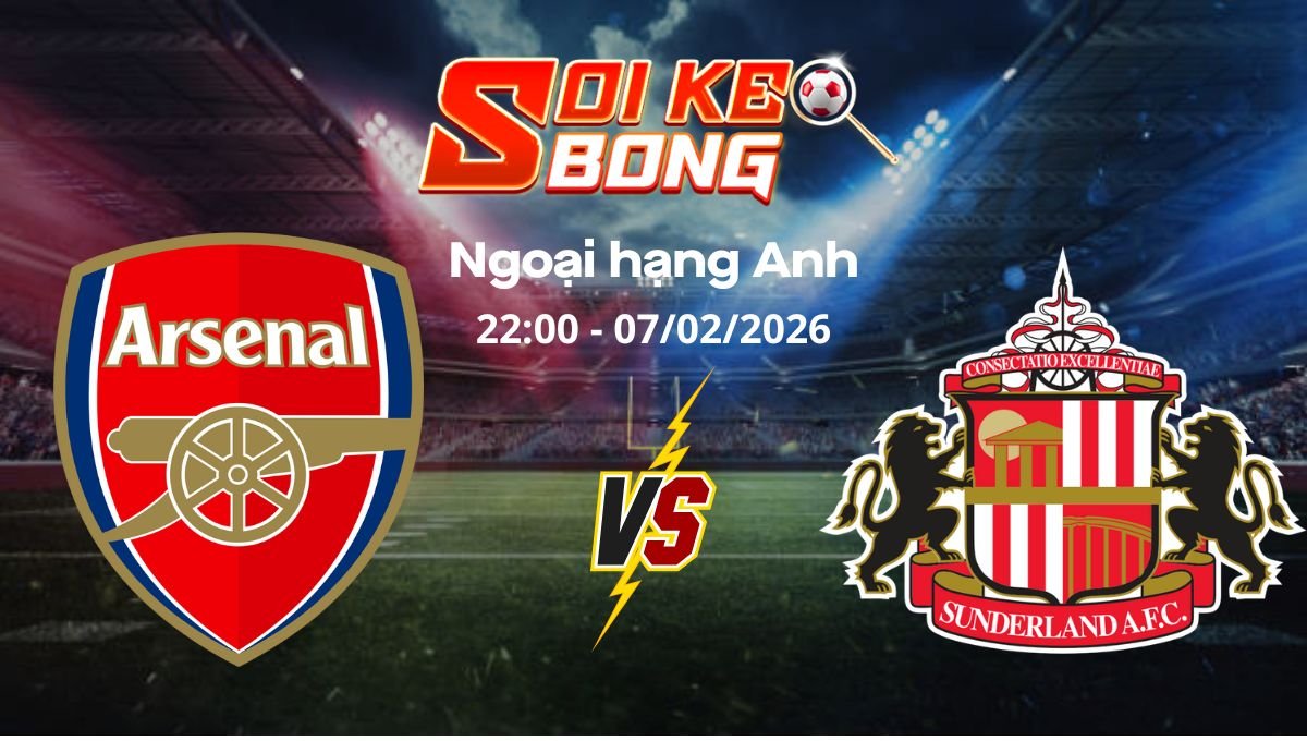 Soi kèo Arsenal vs Sunderland