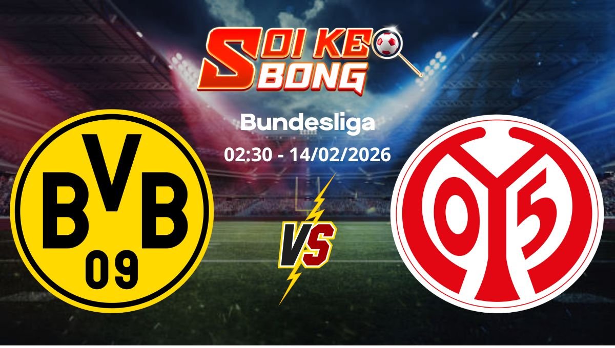 Soi kèo Dortmund vs Mainz 05 ngày 14/02 | Bundesliga